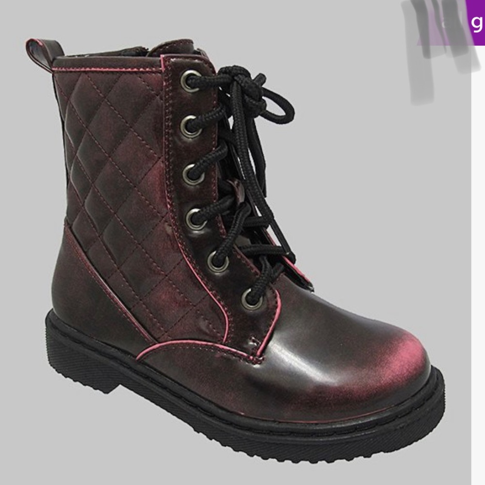 Yokids Siera Pink Ankle Distressed Boots